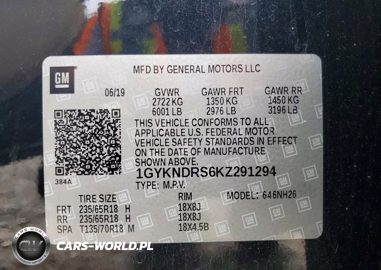 2019 Cadillac Xt5 Luxury VIN:1GYKNDRS6KZ291294 - 13