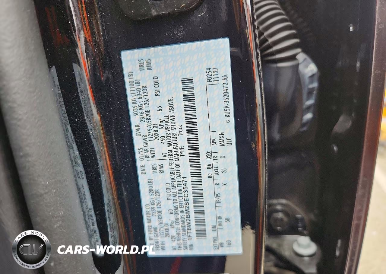 2025 Ford F250 Super Duty VIN:1FT8W2BM2SEC35471 - 13