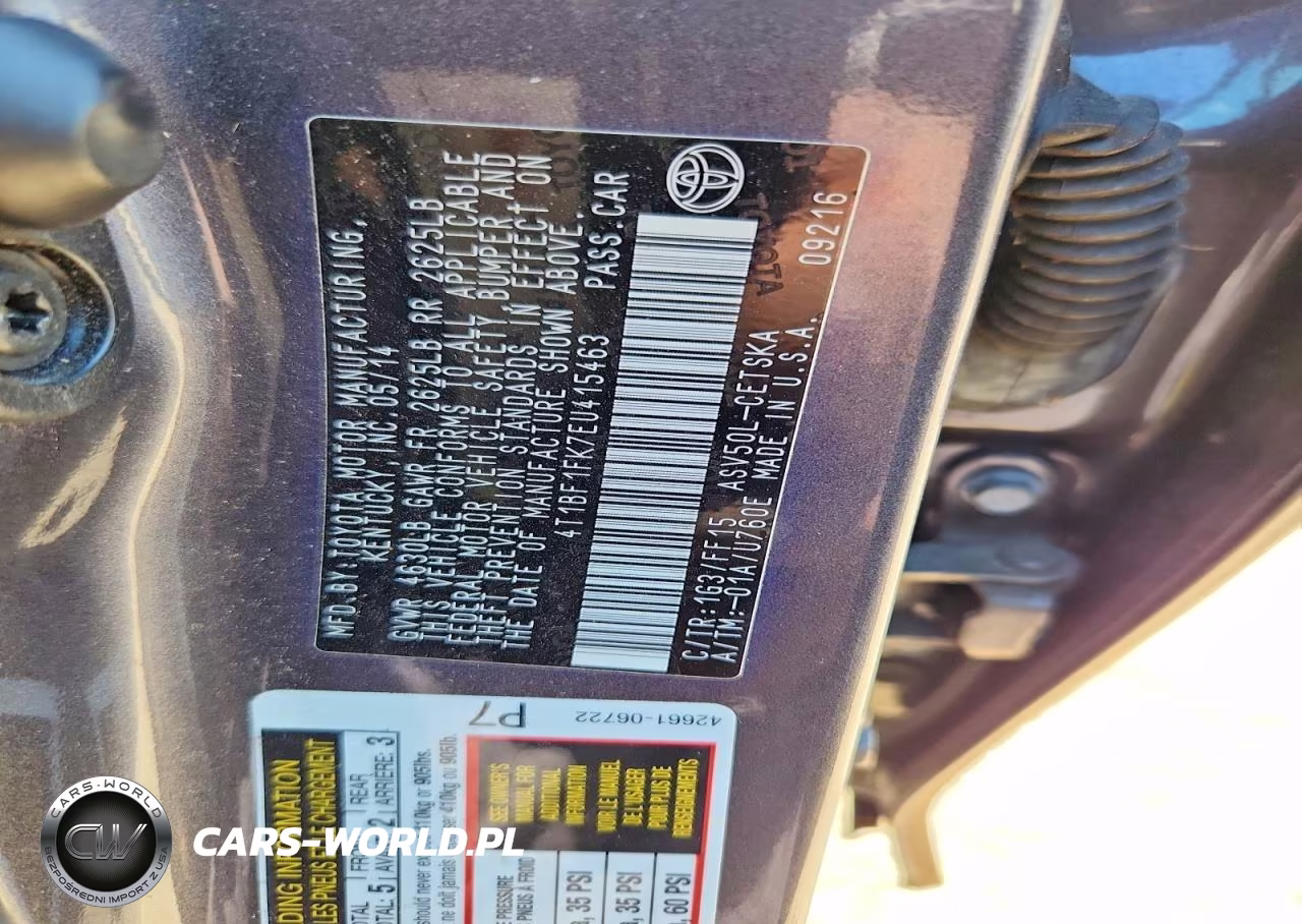 2014 Toyota Camry Se VIN:4T1BF1FK7EU415463 - 13