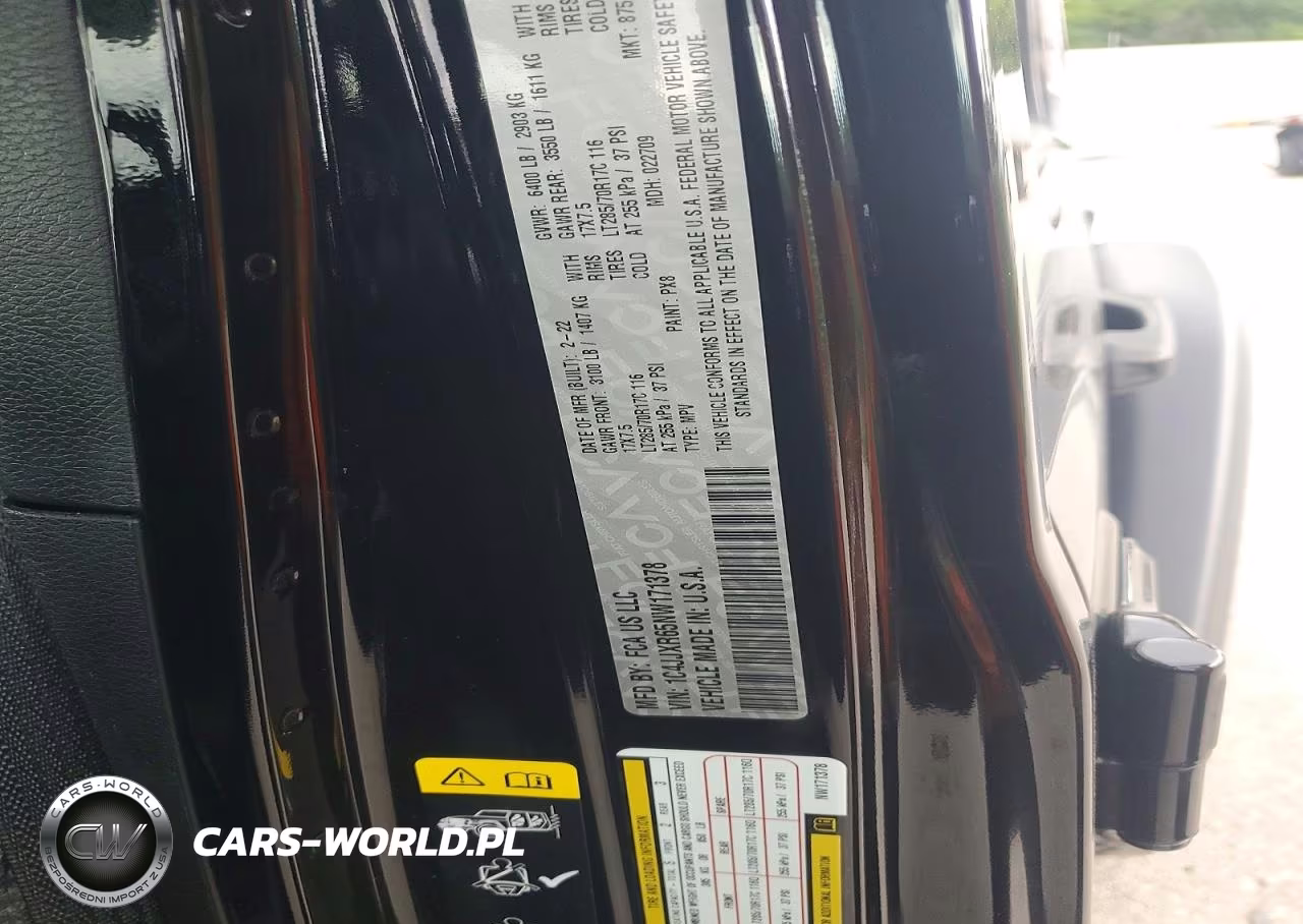 2022 Jeep Wrangler Unlimited Rubicon 4Xe VIN:1C4JJXR65NW171378 - 12