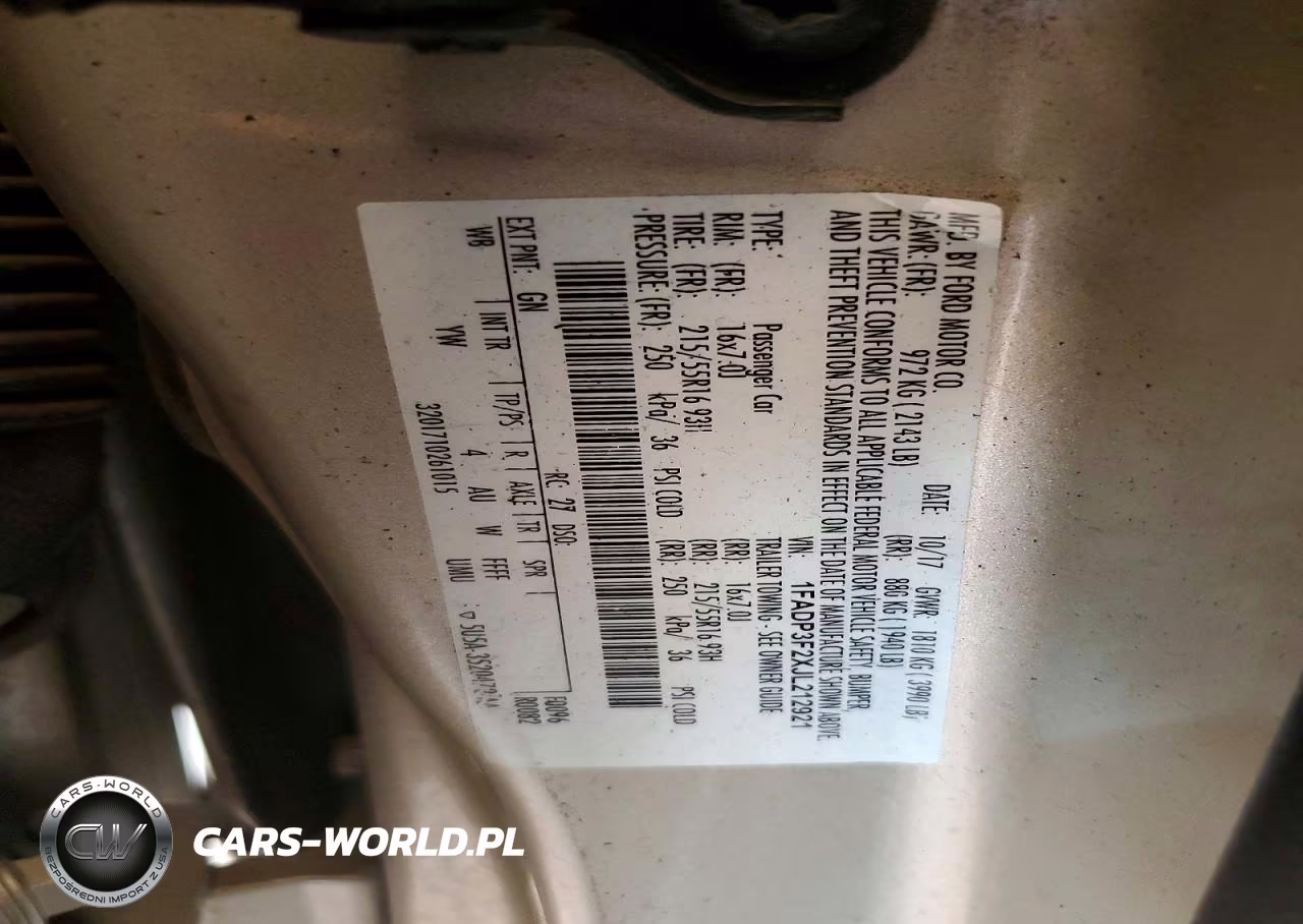 2018 Ford Focus Se VIN:1FADP3F2XJL212921 - 13