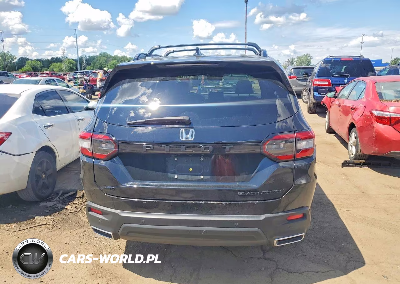 2025 Honda Pilot Black VIN:5FNYG1H96SB115083 - 6