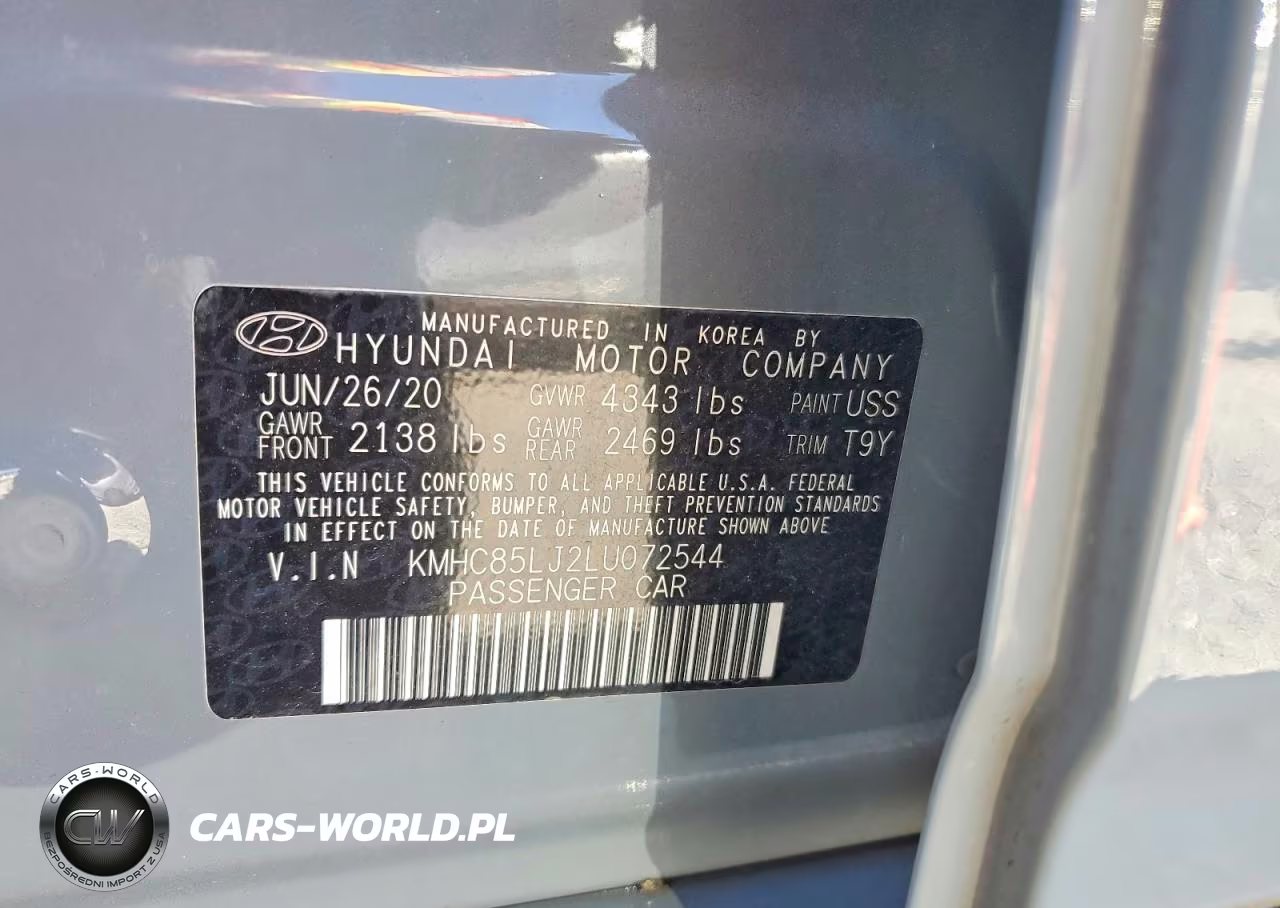 2020 Hyundai Ioniq Limited VIN:KMHC85LJ2LU072544 - 13