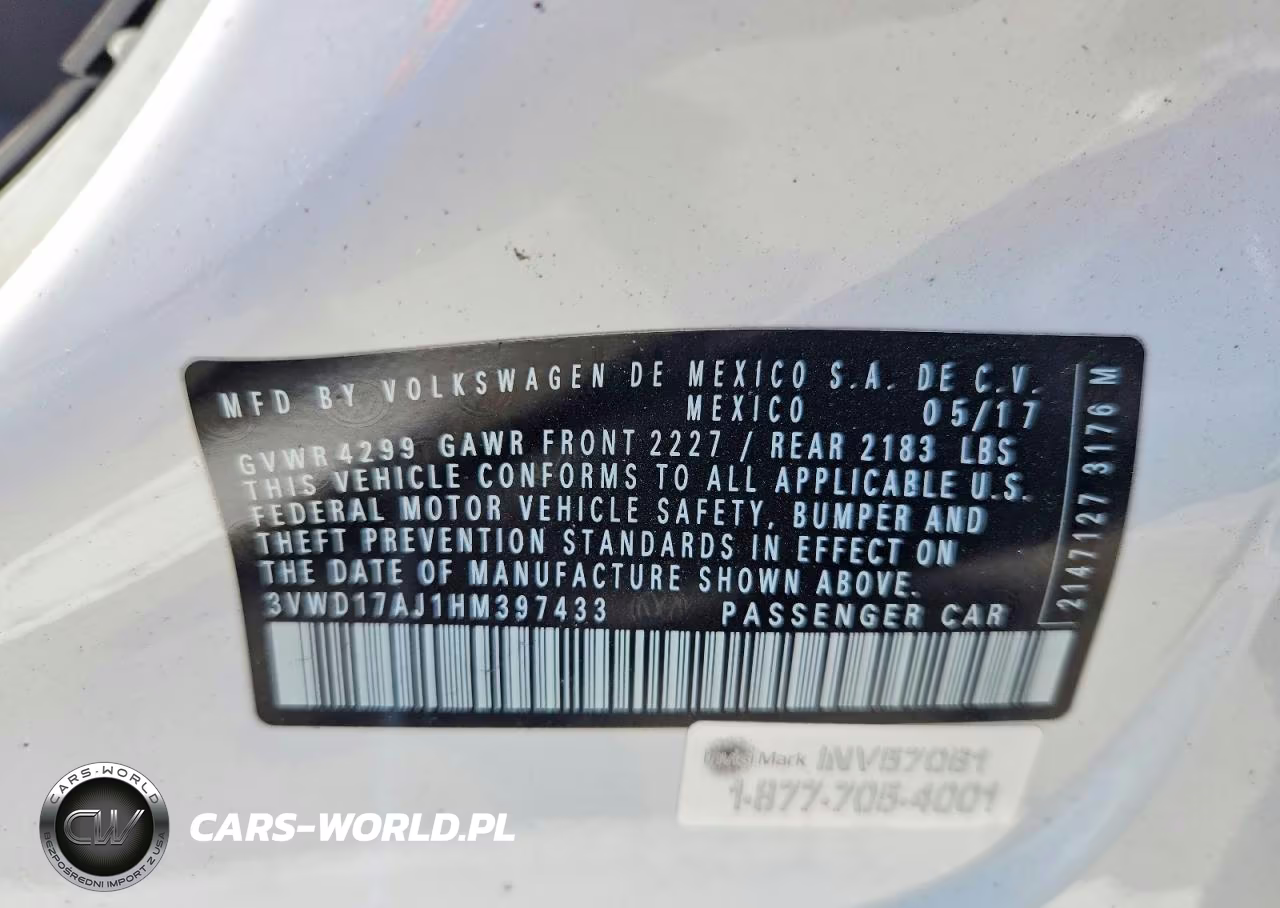 2017 Volkswagen Jetta Sport VIN:3VWD17AJ1HM397433 - 12