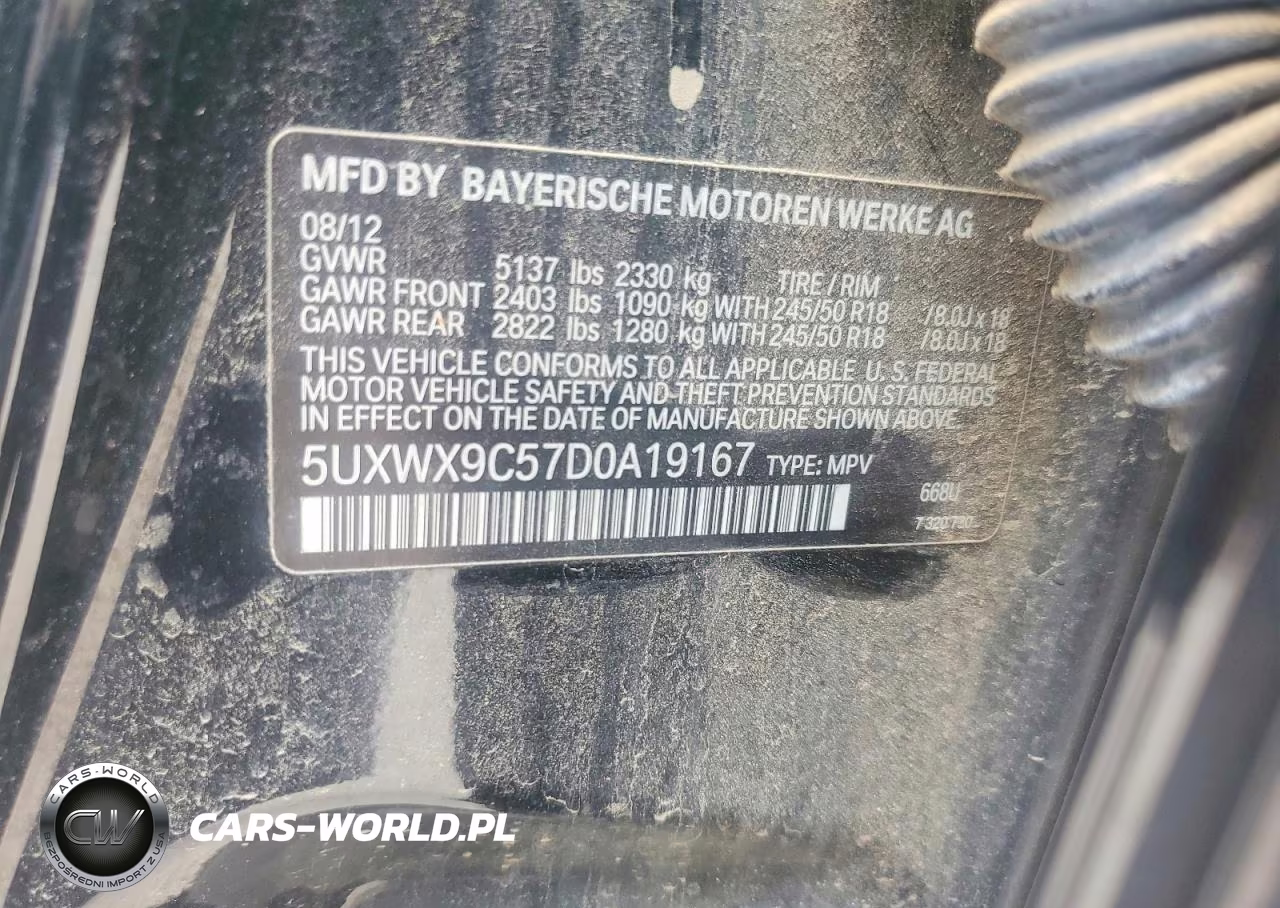 2013 BMW X3 xDrive28I VIN:5UXWX9C57D0A19167 - 13