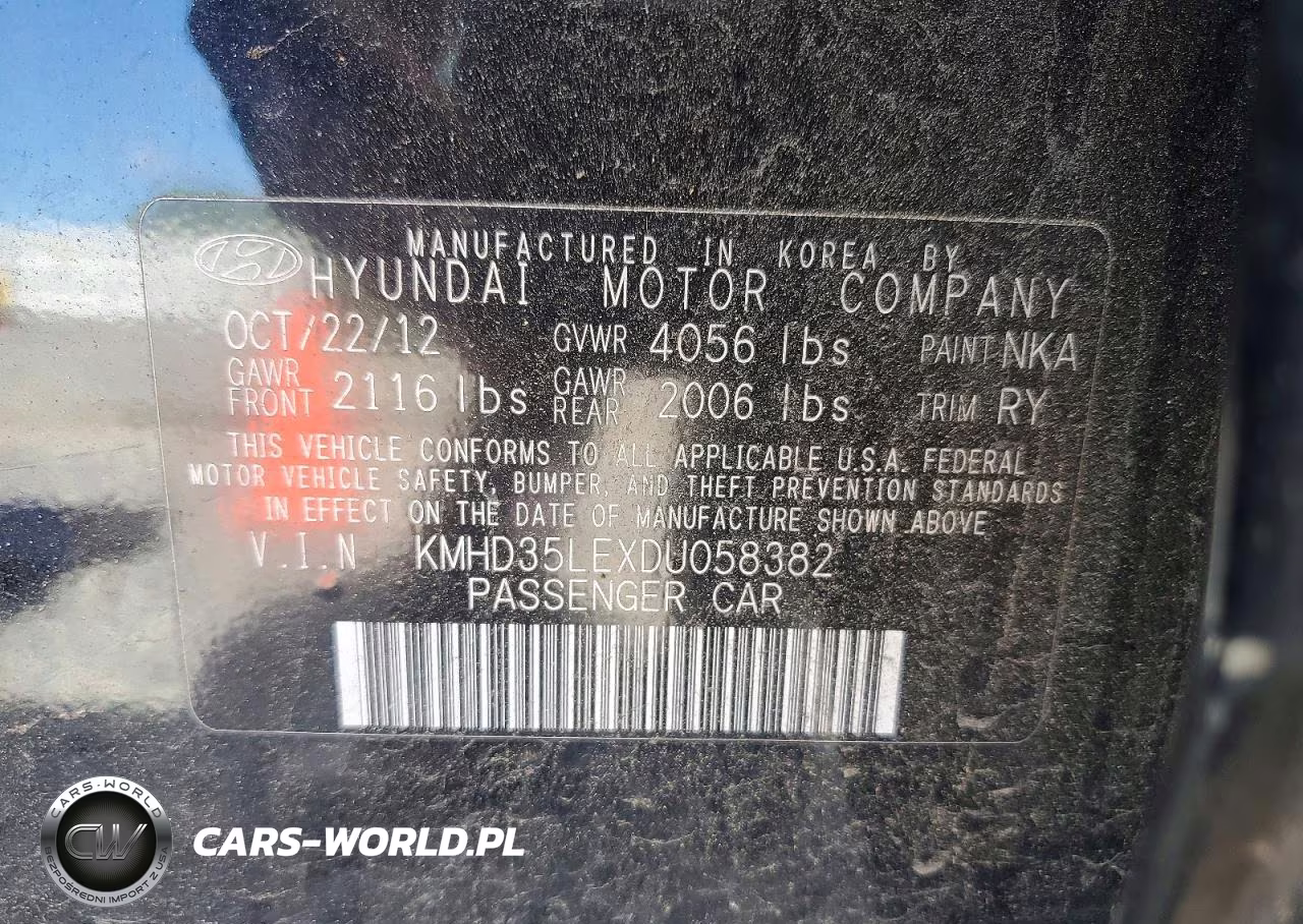2013 Hyundai Elantra Gt Base VIN:KMHD35LEXDU058382 - 13