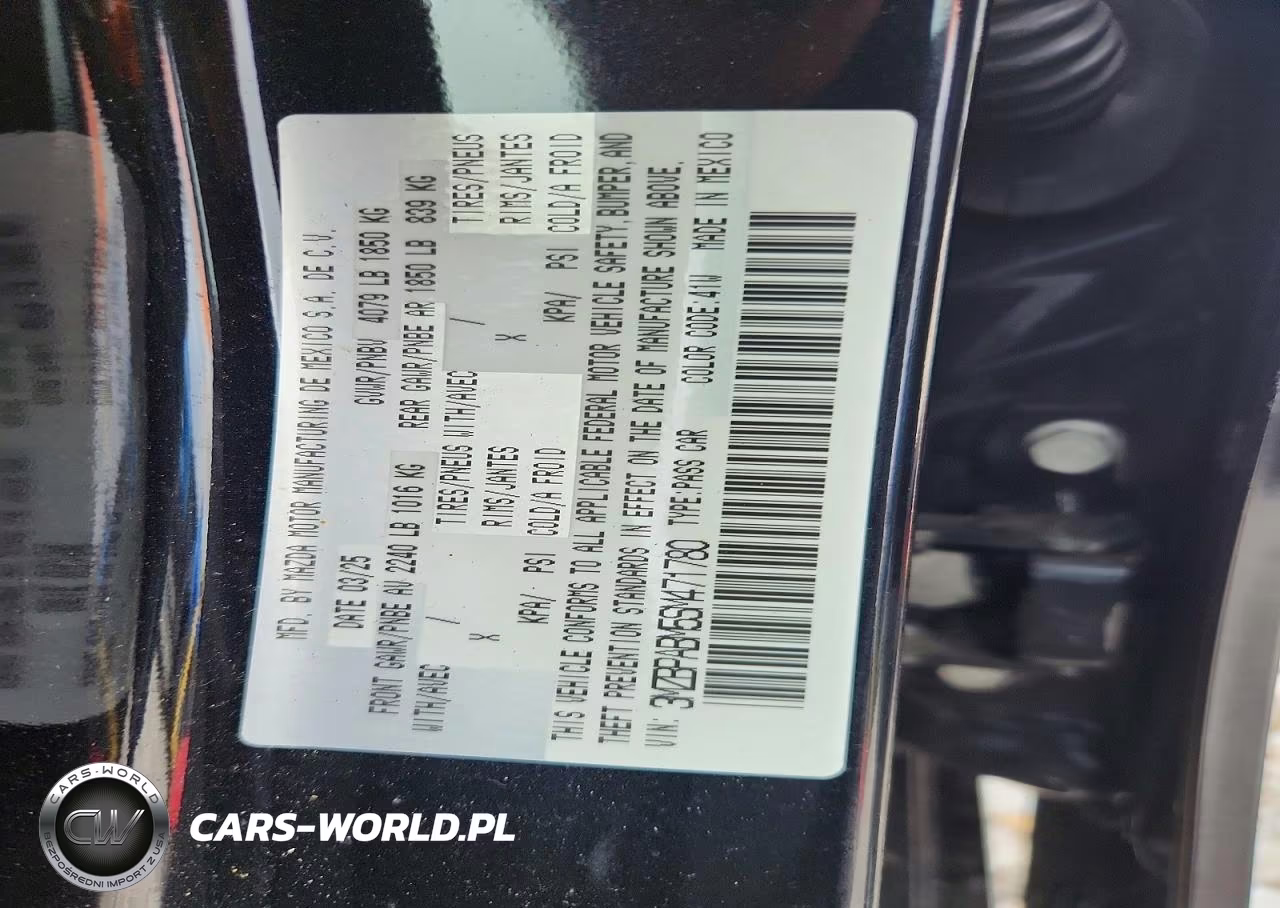 2025 Mazda 3 Select Sport VIN:3MZBPABM5SM471780 - 12