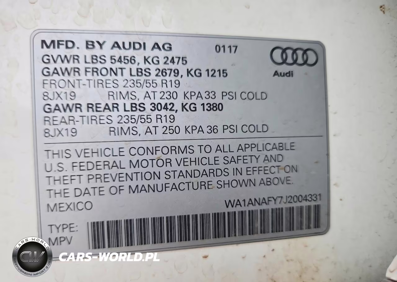 2018 Audi Q5 Premium VIN:WA1ANAFY7J2004331 - 13