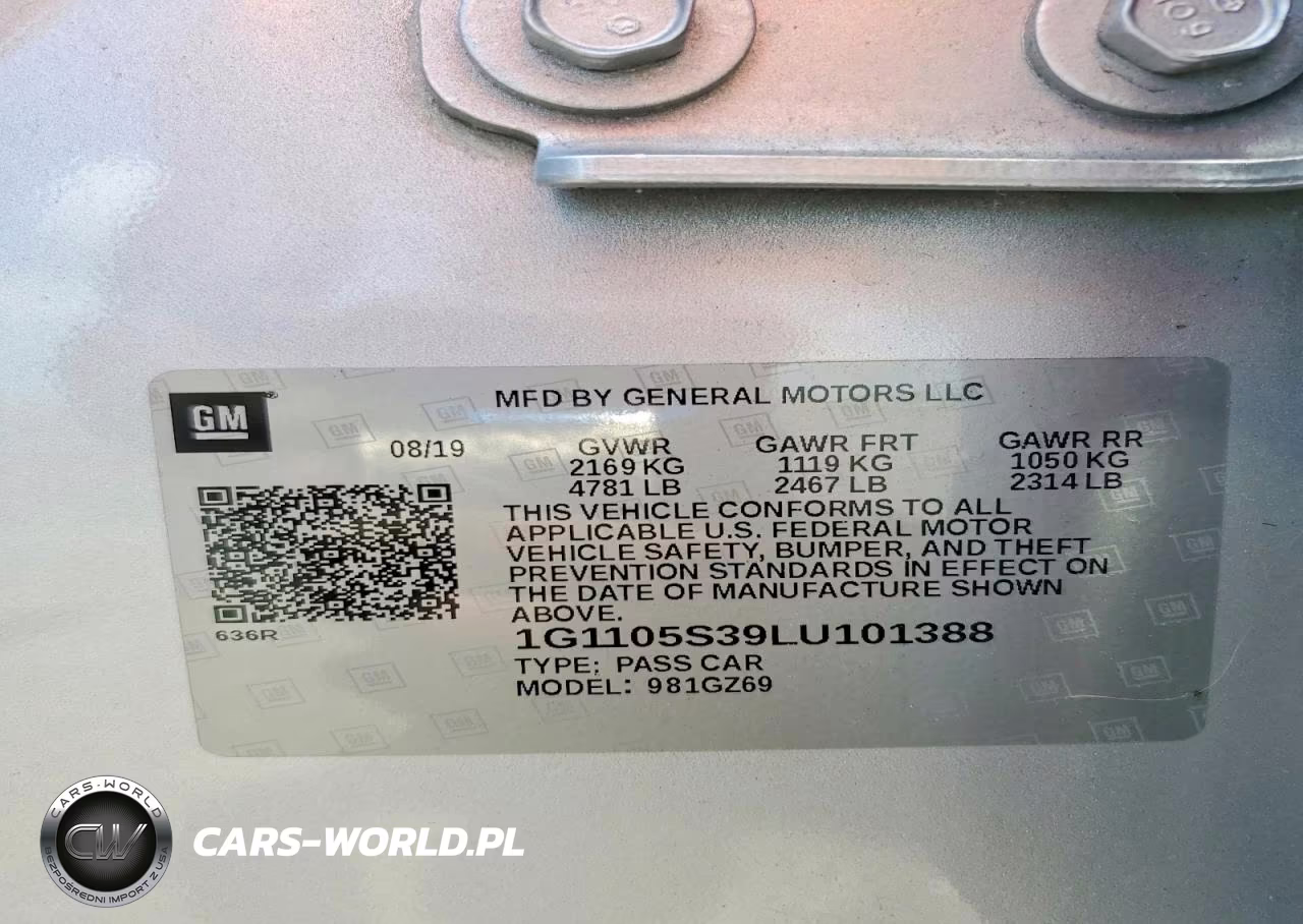2020 Chevrolet Impala Premier VIN:1G1105S39LU101388 - 13