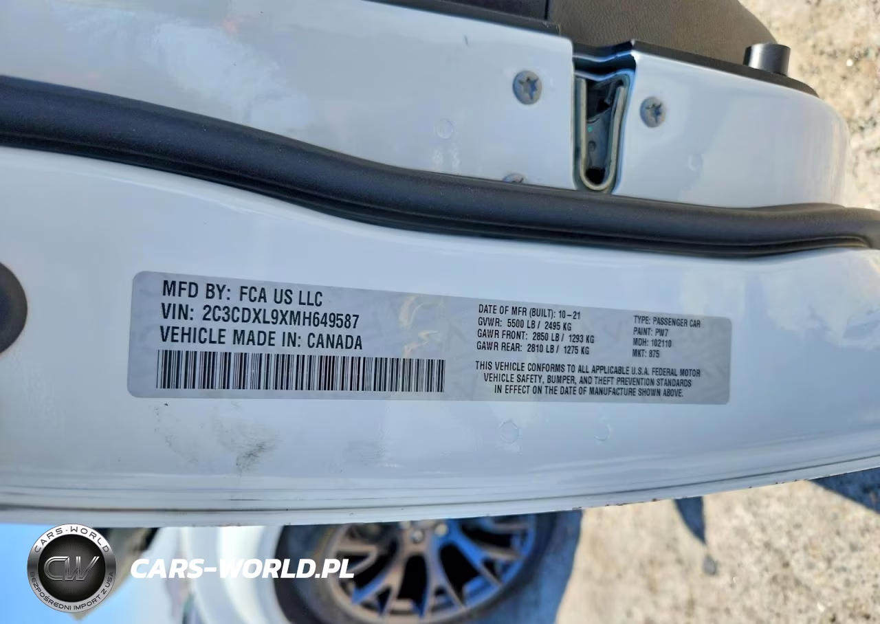2021 Dodge Charger Srt Hellcat VIN:2C3CDXL9XMH649587 - 12