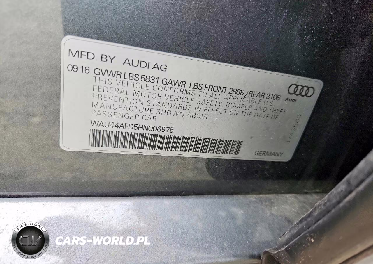2017 Audi A8 L Quattro VIN:WAU44AFD5HN006975 - 12