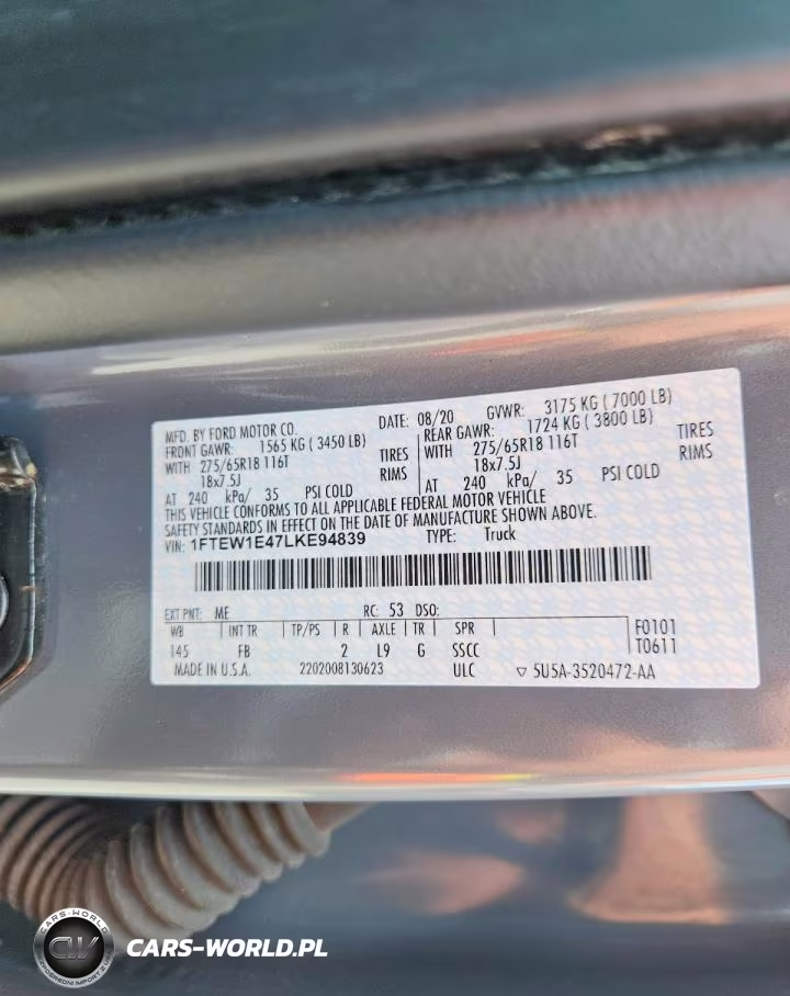 2020 Ford F150 Supercrew VIN:1FTEW1E47LKE94839 - 12