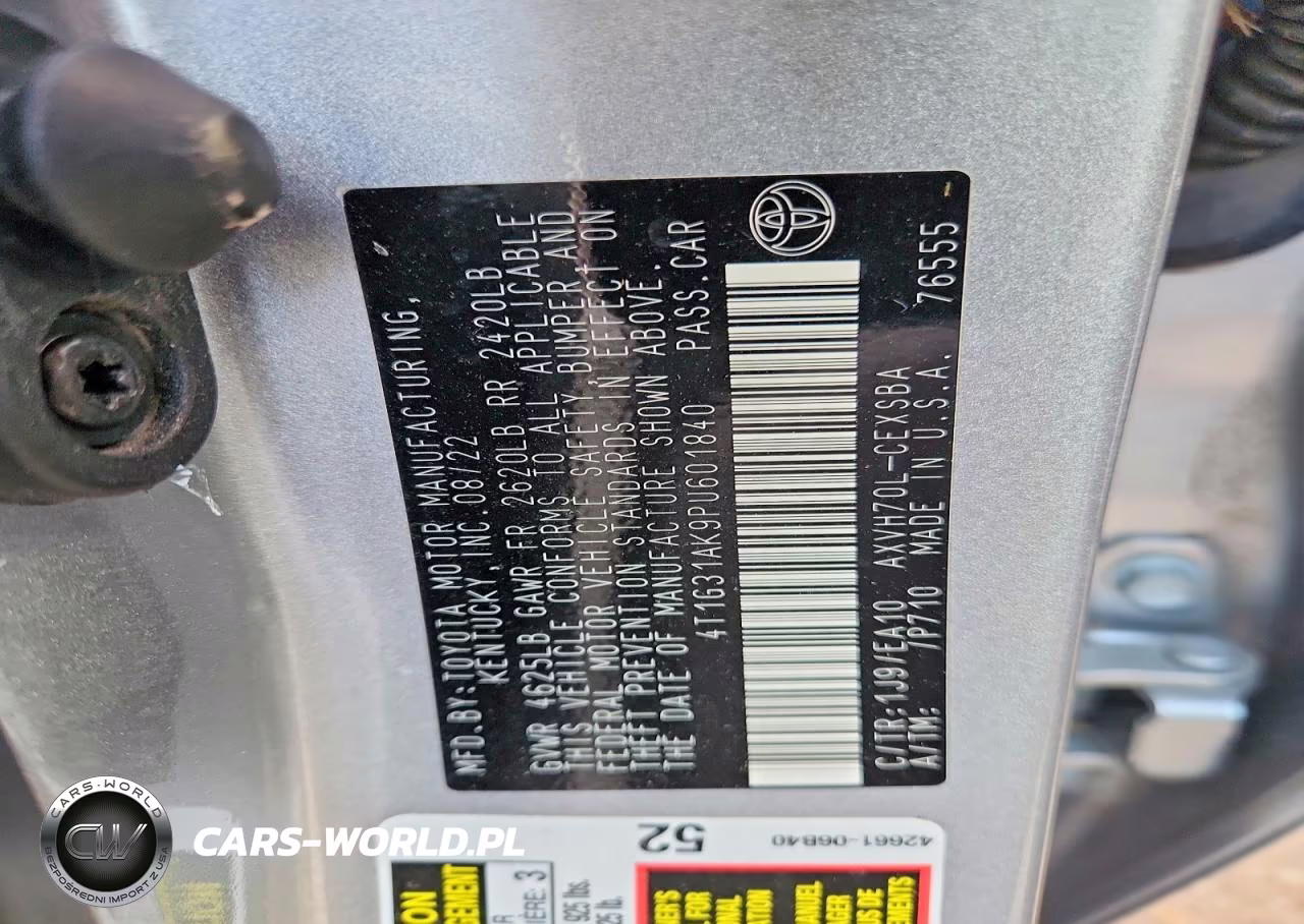2023 Toyota Camry Se VIN:4T1G31AK9PU601840 - 12