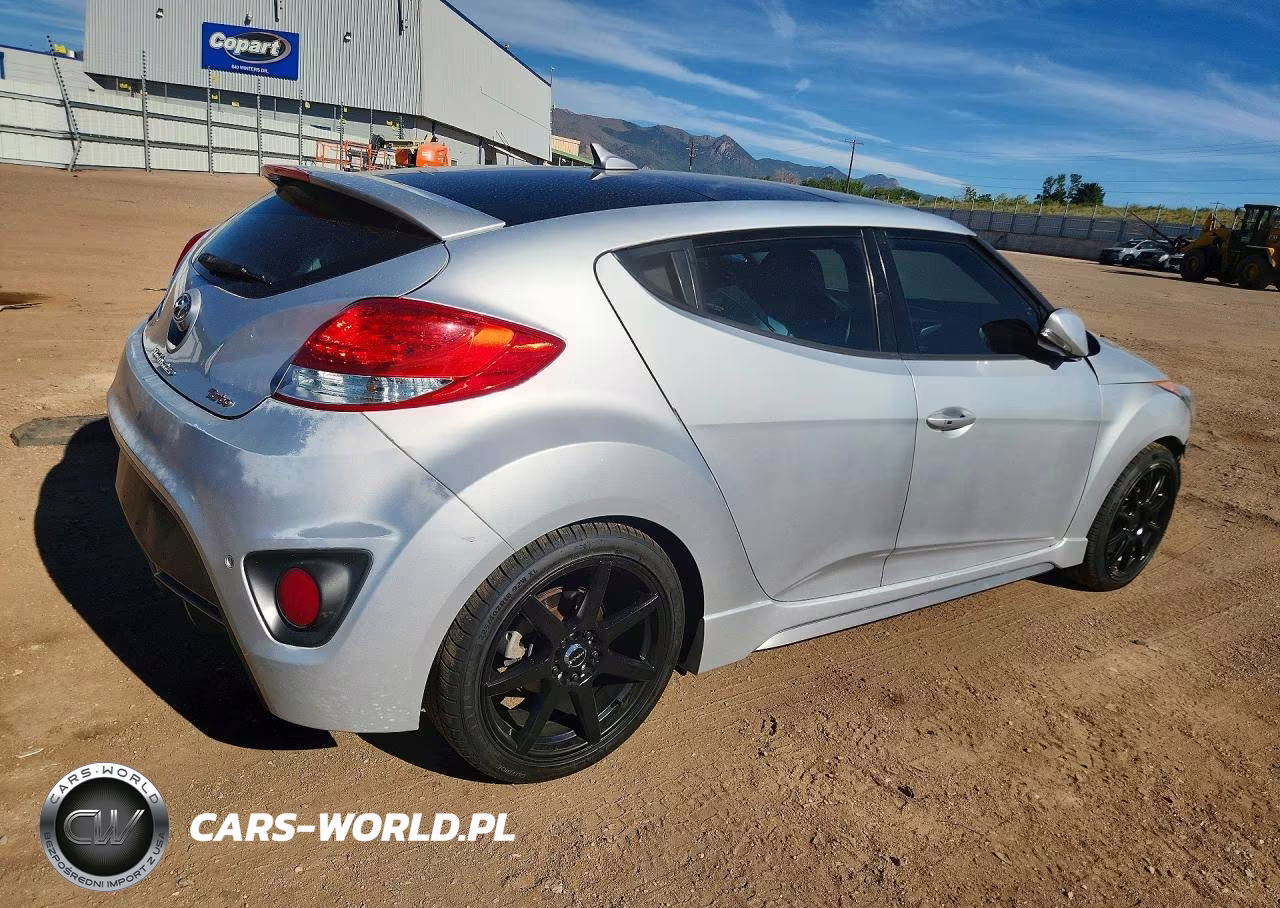 2015 Hyundai Veloster Turbo VIN:KMHTC6AE8FU227466 - 3