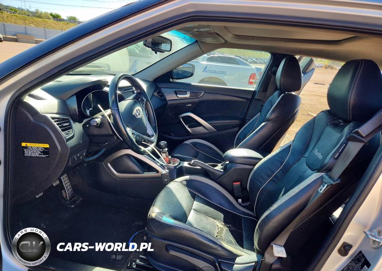 2015 Hyundai Veloster Turbo VIN:KMHTC6AE8FU227466 - 7