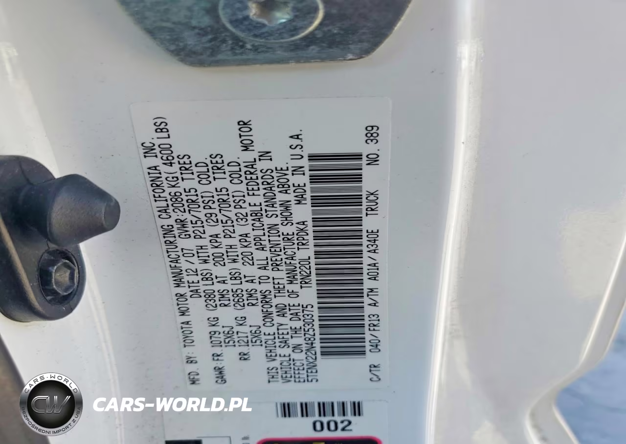 2008 Toyota Tacoma Access Cab VIN:5TENX22N48Z530375 - 12