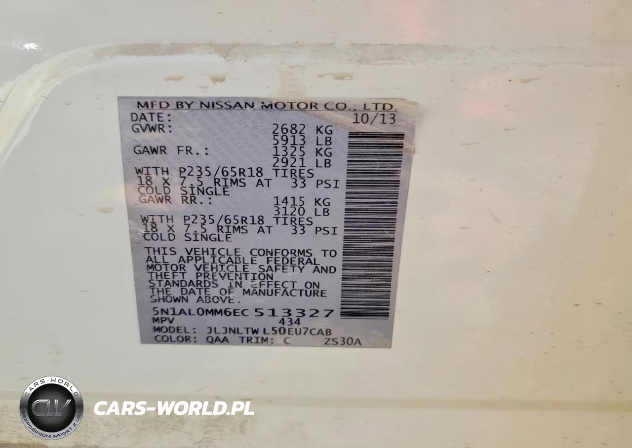 2014 Infiniti Qx60 Base VIN:5N1AL0MM6EC513327 - 13