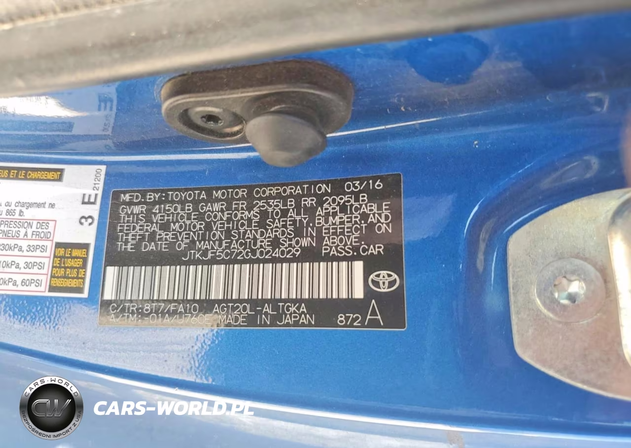 2016 Scion Tc Base VIN:JTKJF5C72GJ024029 - 12