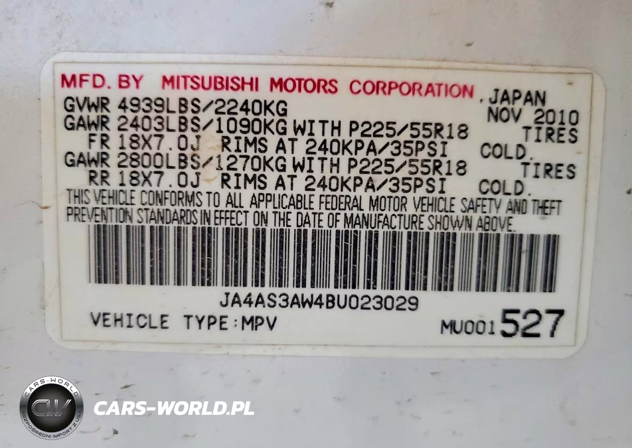 2011 Mitsubishi Outlander Se VIN:JA4AS3AW4BU023029 - 12