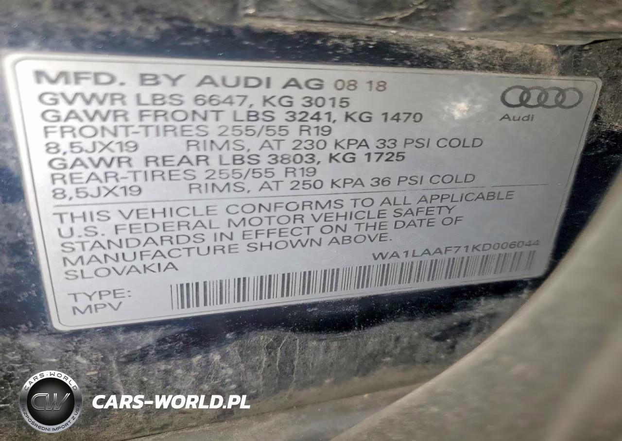 2019 Audi Q7 Premium Plus VIN:WA1LAAF71KD006044 - 13