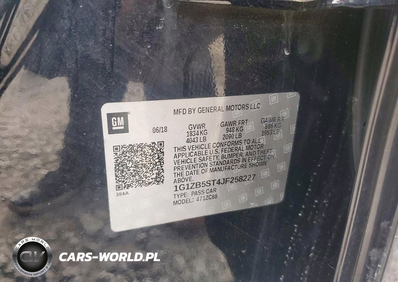 2018 Chevrolet Malibu Ls VIN:1G1ZB5ST4JF258227 - 12