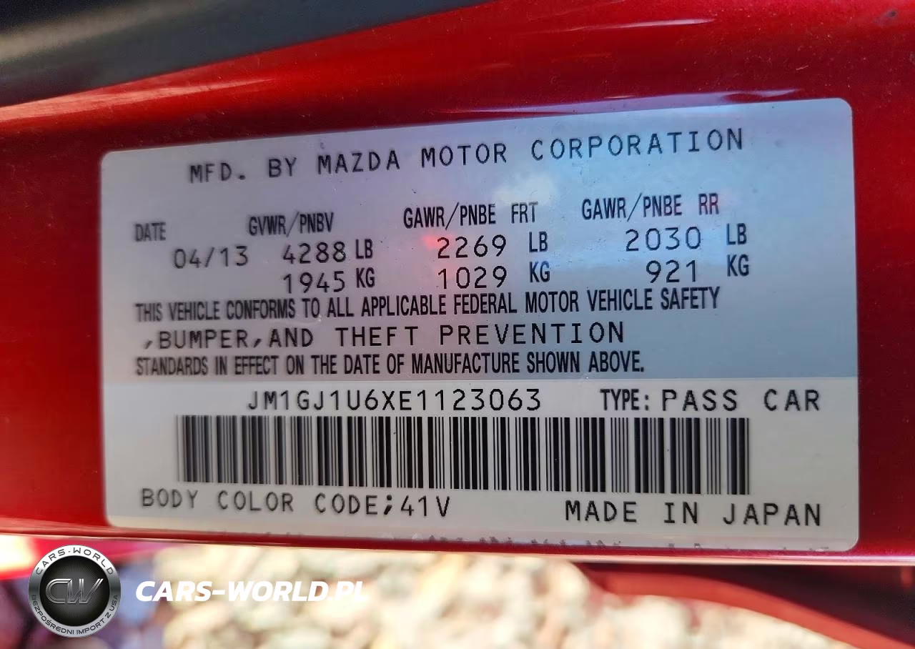 2014 Mazda 6 Sport VIN:JM1GJ1U6XE1123063 - 12