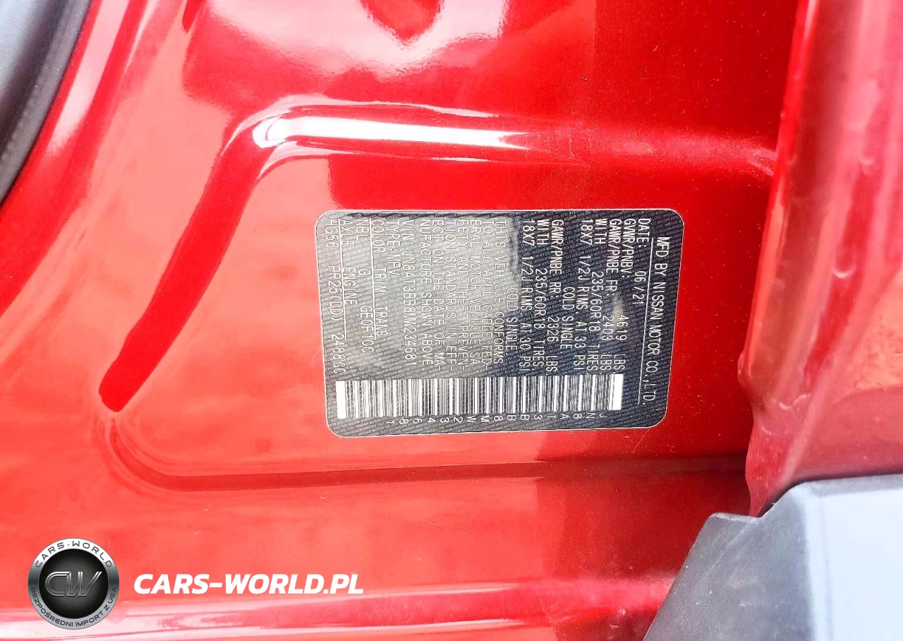 2021 Nissan Rogue Sv VIN:JN8AT3BB8MW234681 - 12