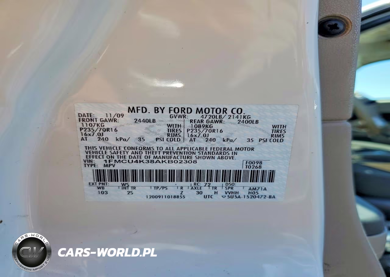 2010 Ford Escape Hybrid VIN:1FMCU4K38AKB02308 - 13