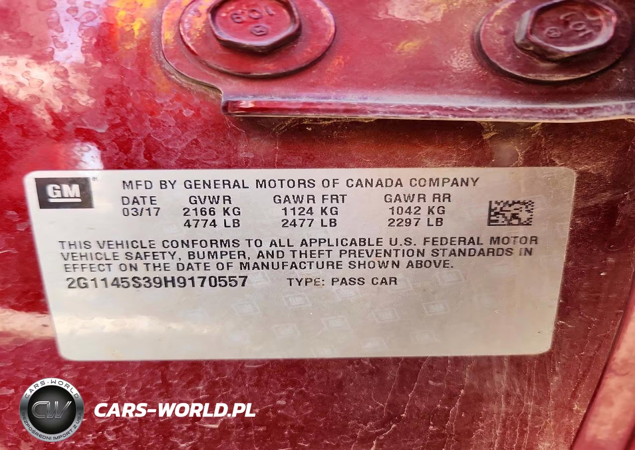 2017 Chevrolet Impala Premier VIN:2G1145S39H9170557 - 13