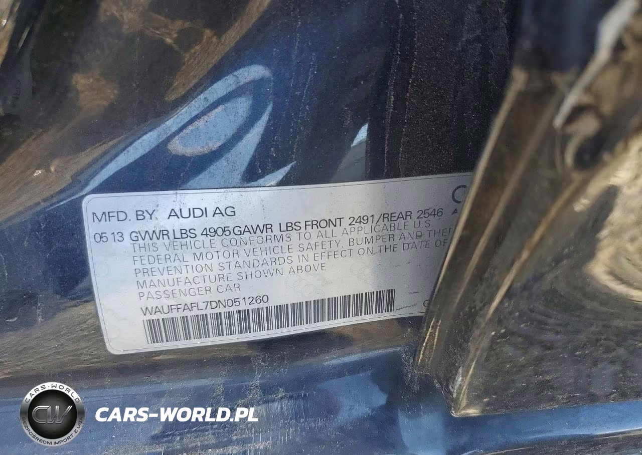2013 Audi A4 Premium Plus VIN:WAUFFAFL7DN051260 - 12