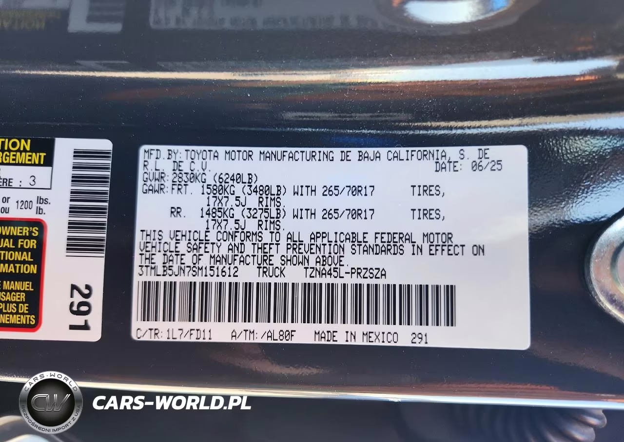 2025 Toyota Tacoma Trd Off-Road VIN:3TMLB5JN7SM151612 - 12