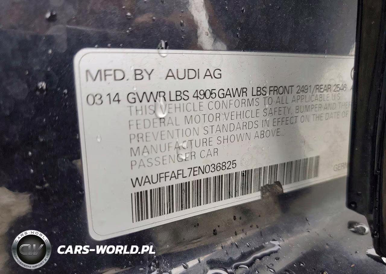 2014 Audi A4 Premium Plus VIN:WAUFFAFL7EN036825 - 13