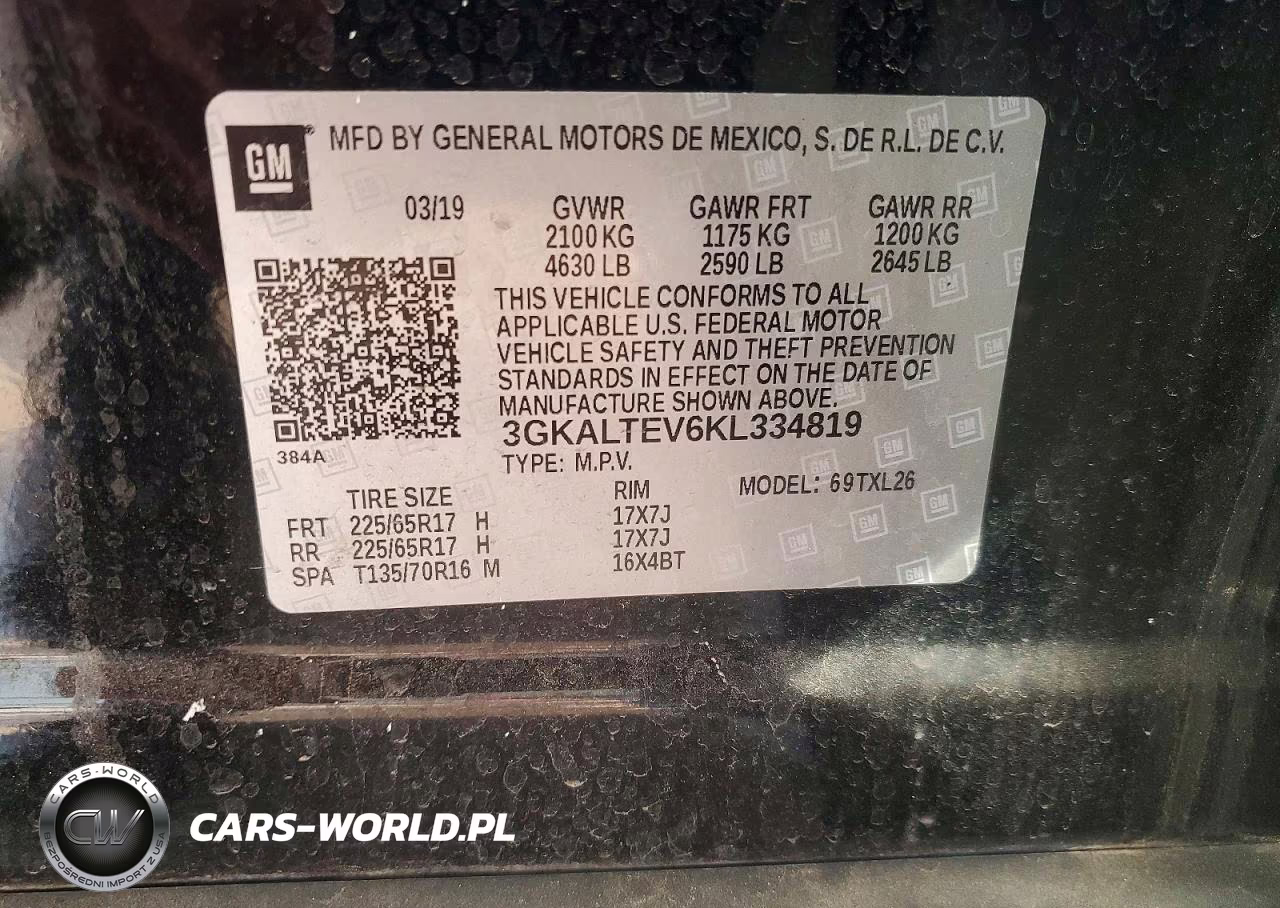 2019 GMC Terrain Sle VIN:3GKALTEV6KL334819 - 13