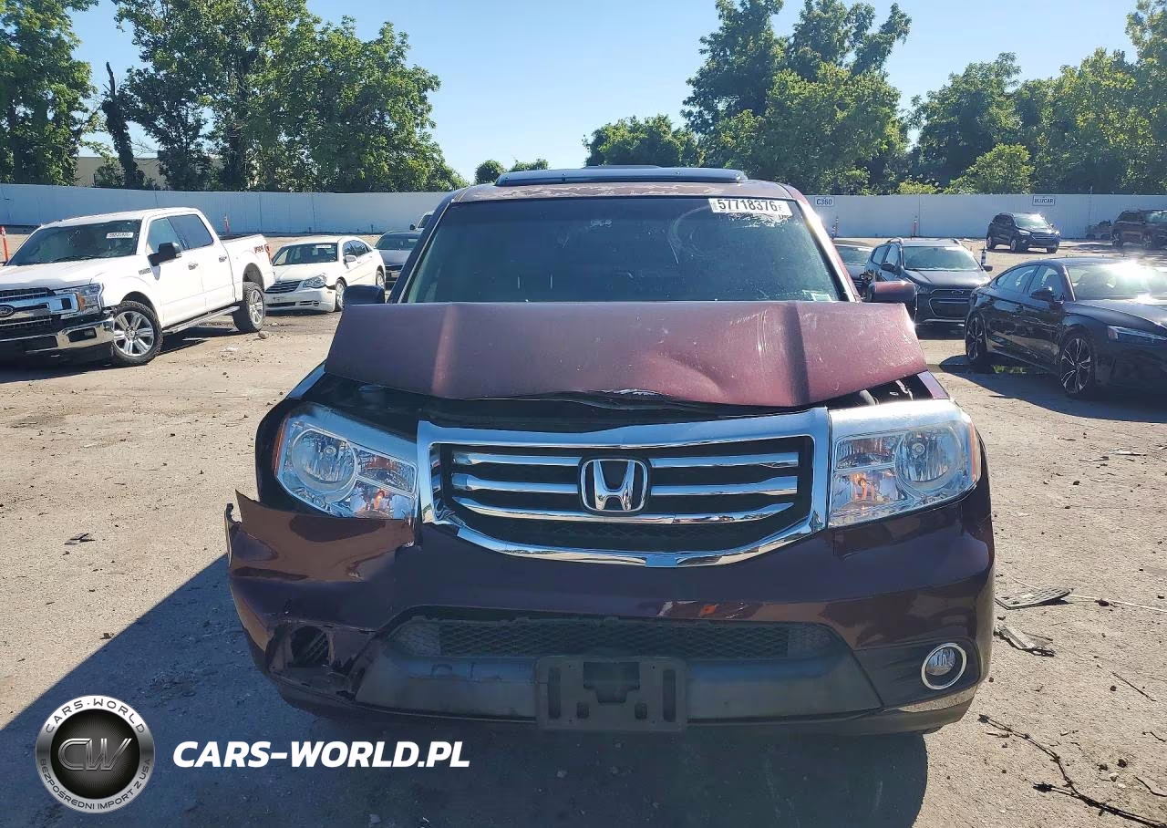 2012 Honda Pilot Exln VIN:5FNYF3H71CB040467 - 5