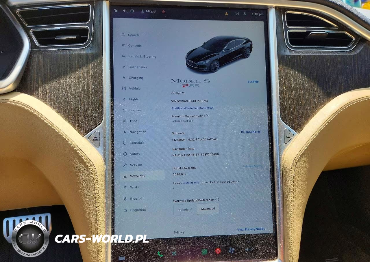 2013 Tesla Model S VIN:5YJSA1CP5DFP08823 - 9