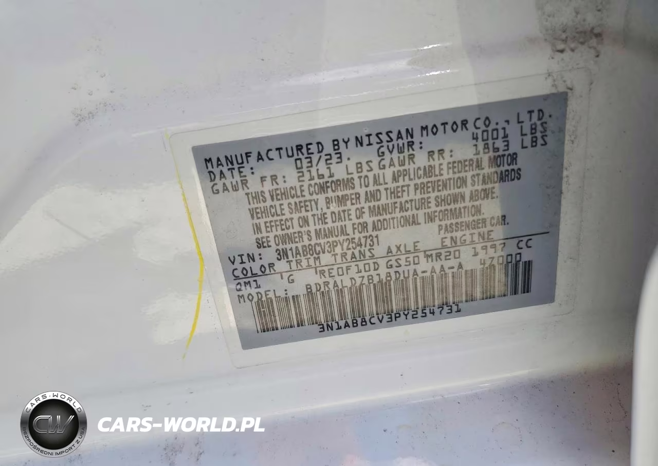 2023 Nissan Sentra Sv VIN:3N1AB8CV3PY254731 - 12