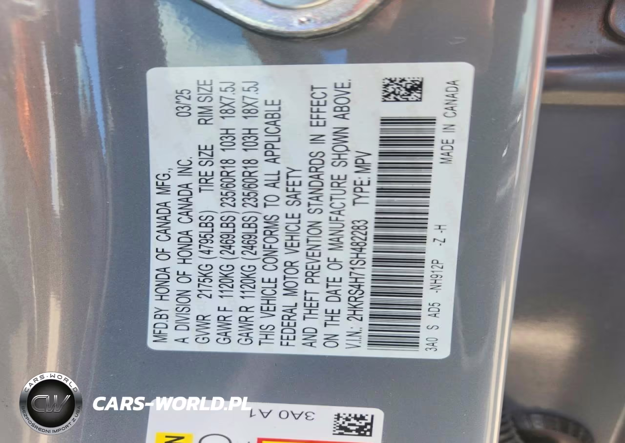 2025 Honda Cr-V Exl VIN:2HKRS4H71SH482283 - 14