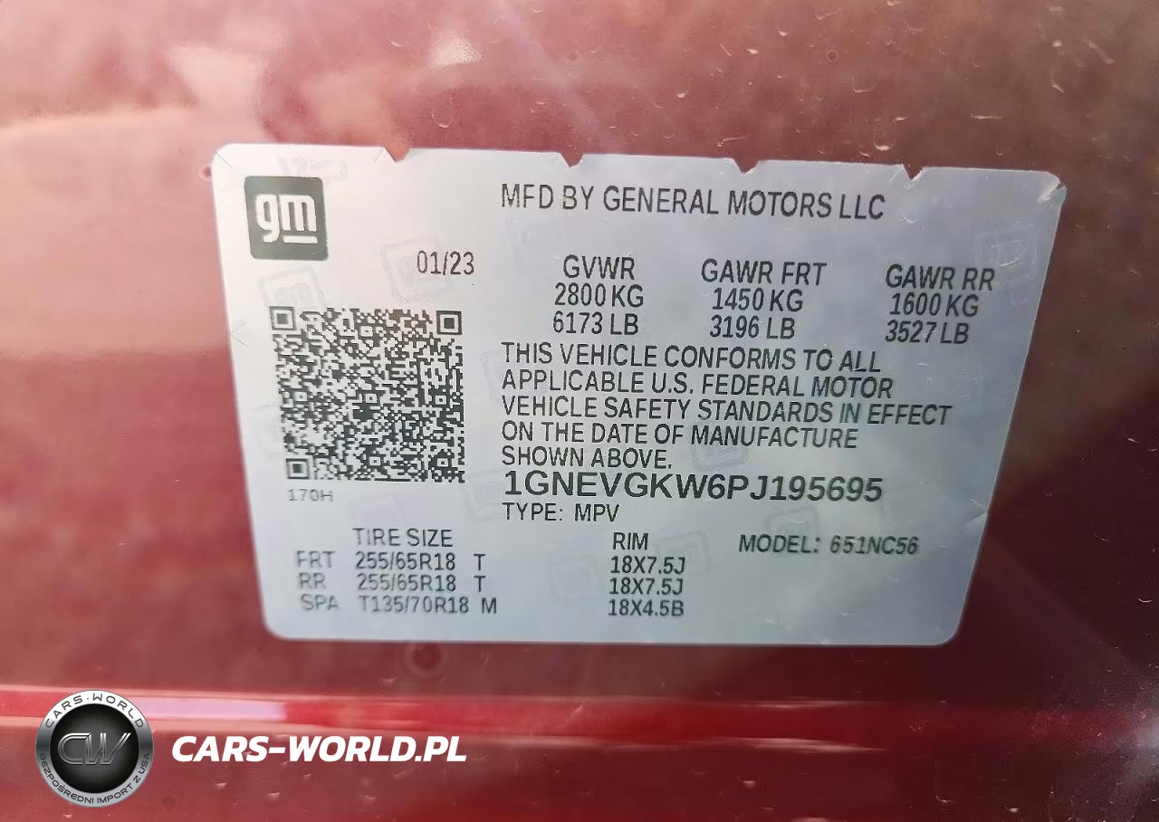 2023 Chevrolet Traverse Lt VIN:1GNEVGKW6PJ195695 - 13