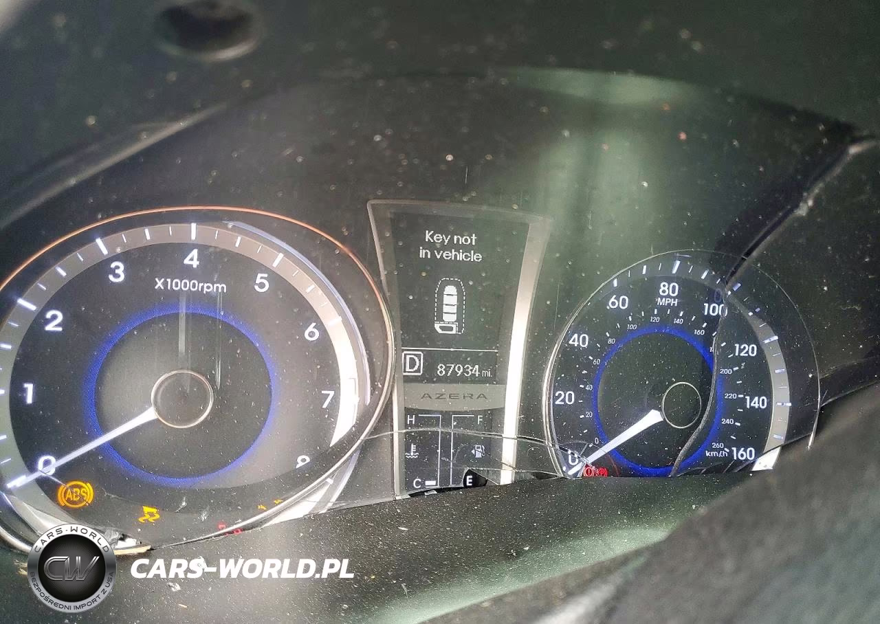 2013 Hyundai Azera Base VIN:KMHFG4JG7DA232454 - 9