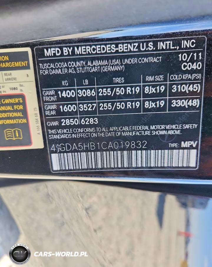 2012 Mercedes-Benz Ml 350 4Matic VIN:4JGDA5HB1CA019832 - 14