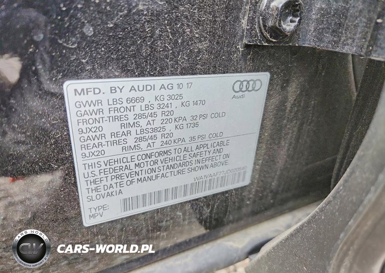 2018 Audi Q7 Prestige VIN:WA1VAAF77JD020540 - 13