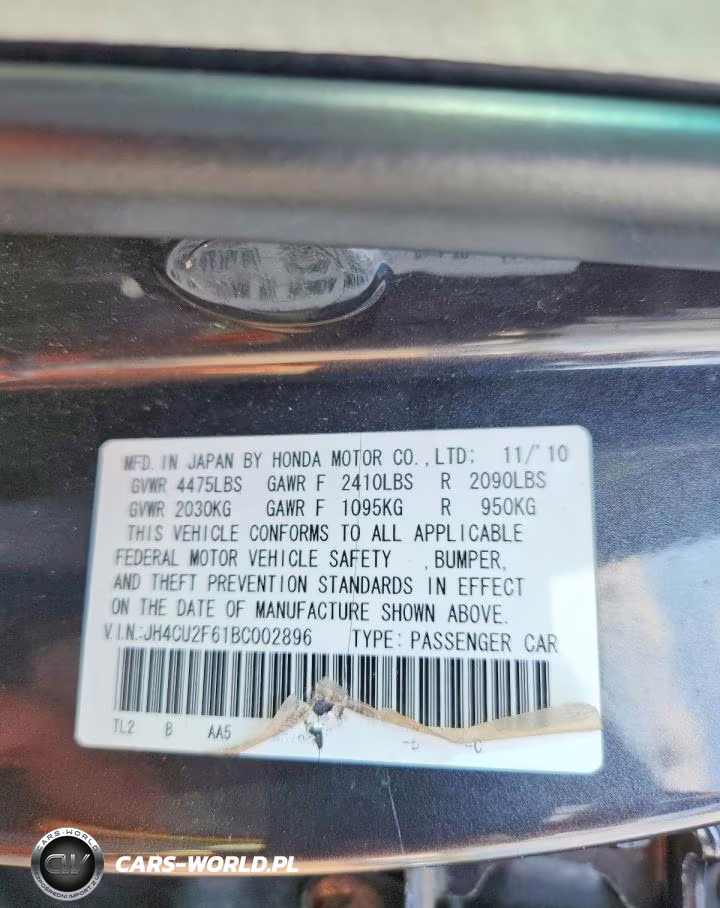 2011 Acura Tsx VIN:JH4CU2F61BC002896 - 13