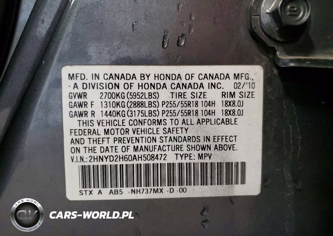 2010 Acura Mdx Technology VIN:2HNYD2H60AH508472 - 13