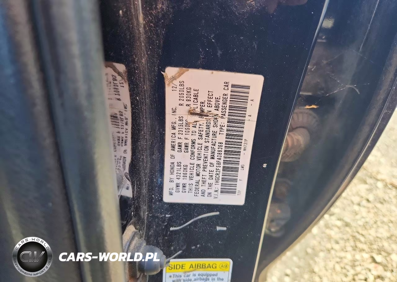 2015 Honda Accord Sport VIN:1HGCR2F58FA089368 - 12