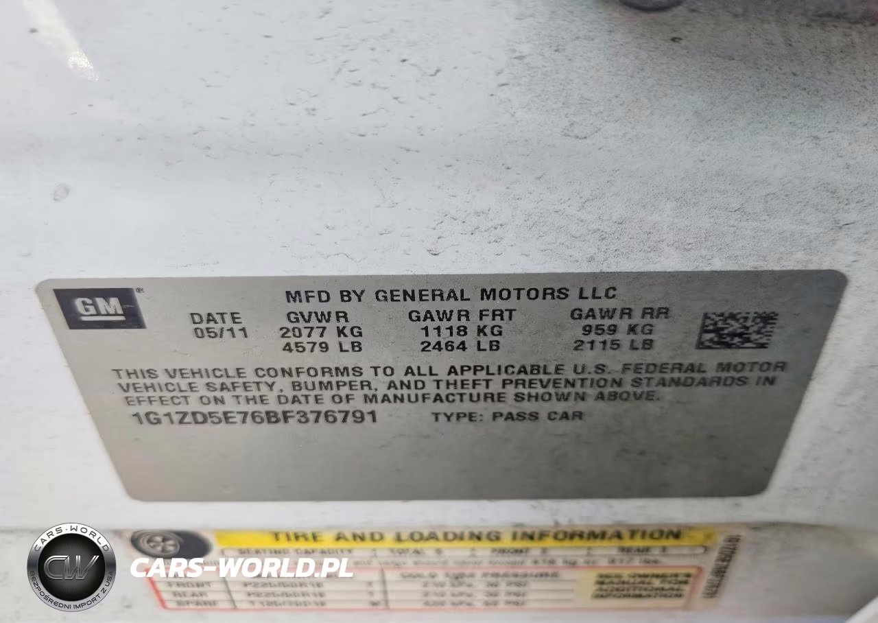 2011 Chevrolet Malibu VIN:1G1ZD5E76BF376791 - 13