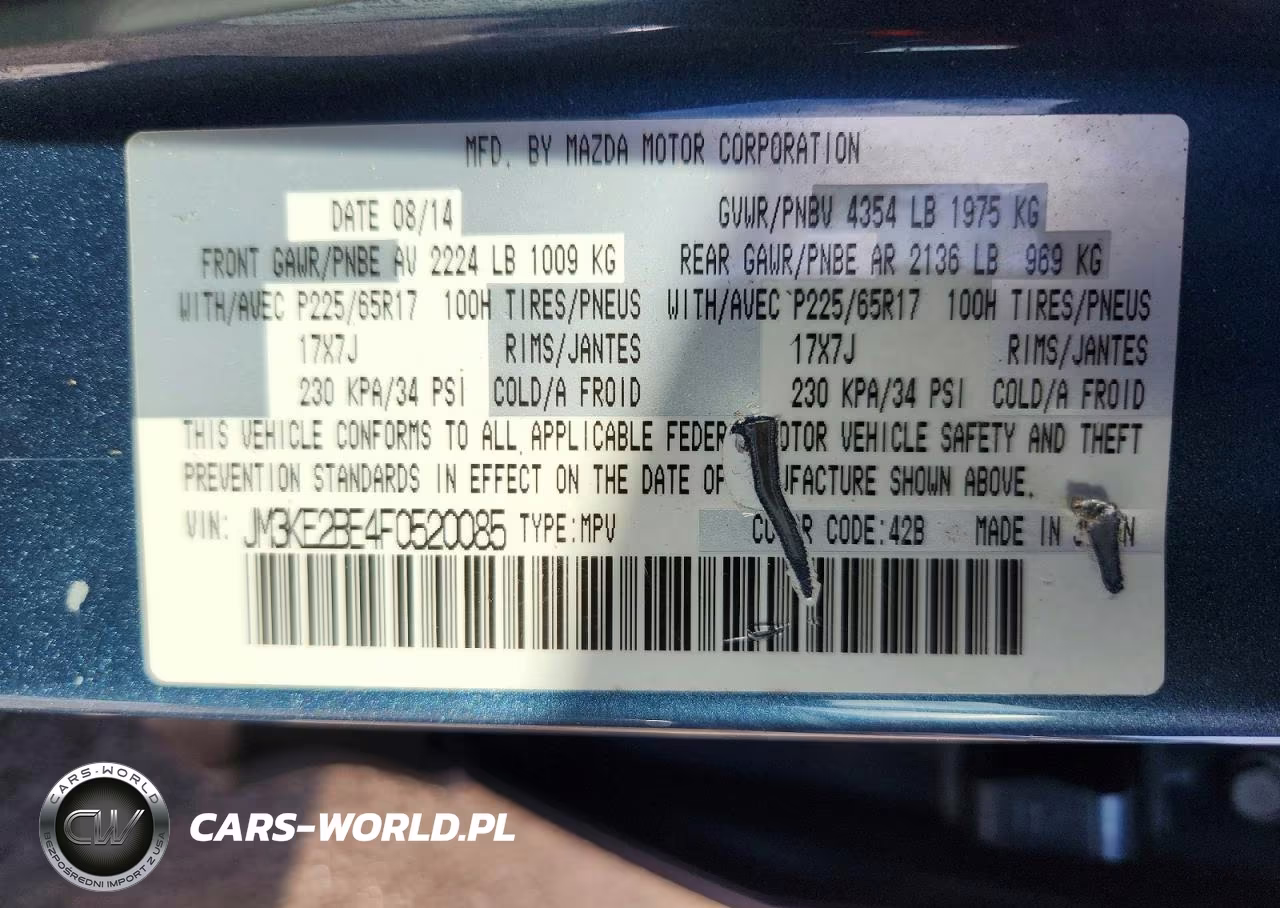 2015 Mazda Cx-5 Sport VIN:JM3KE2BE4F0520085 - 14