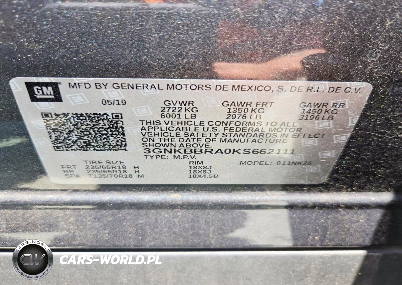 2019 Chevrolet Blazer 1Lt VIN:3GNKBBRA0KS662111 - 12