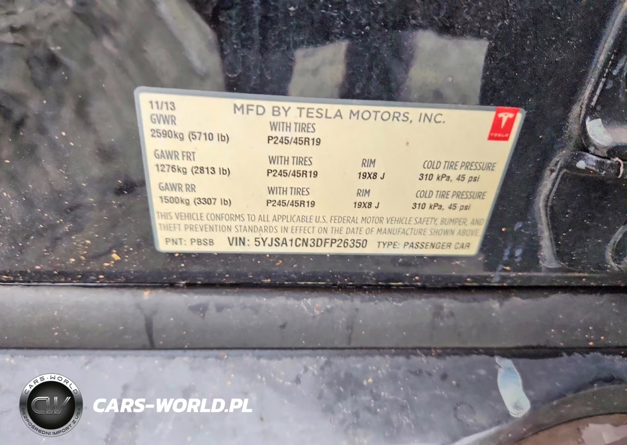 2013 Tesla Model S VIN:5YJSA1CN3DFP26350 - 12