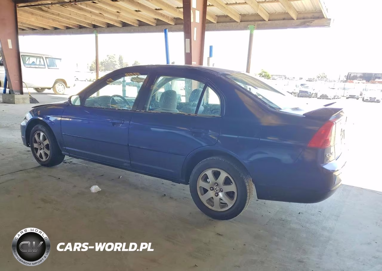 2001 Honda Civic Ex VIN:2HGES267X1H552197 - 2