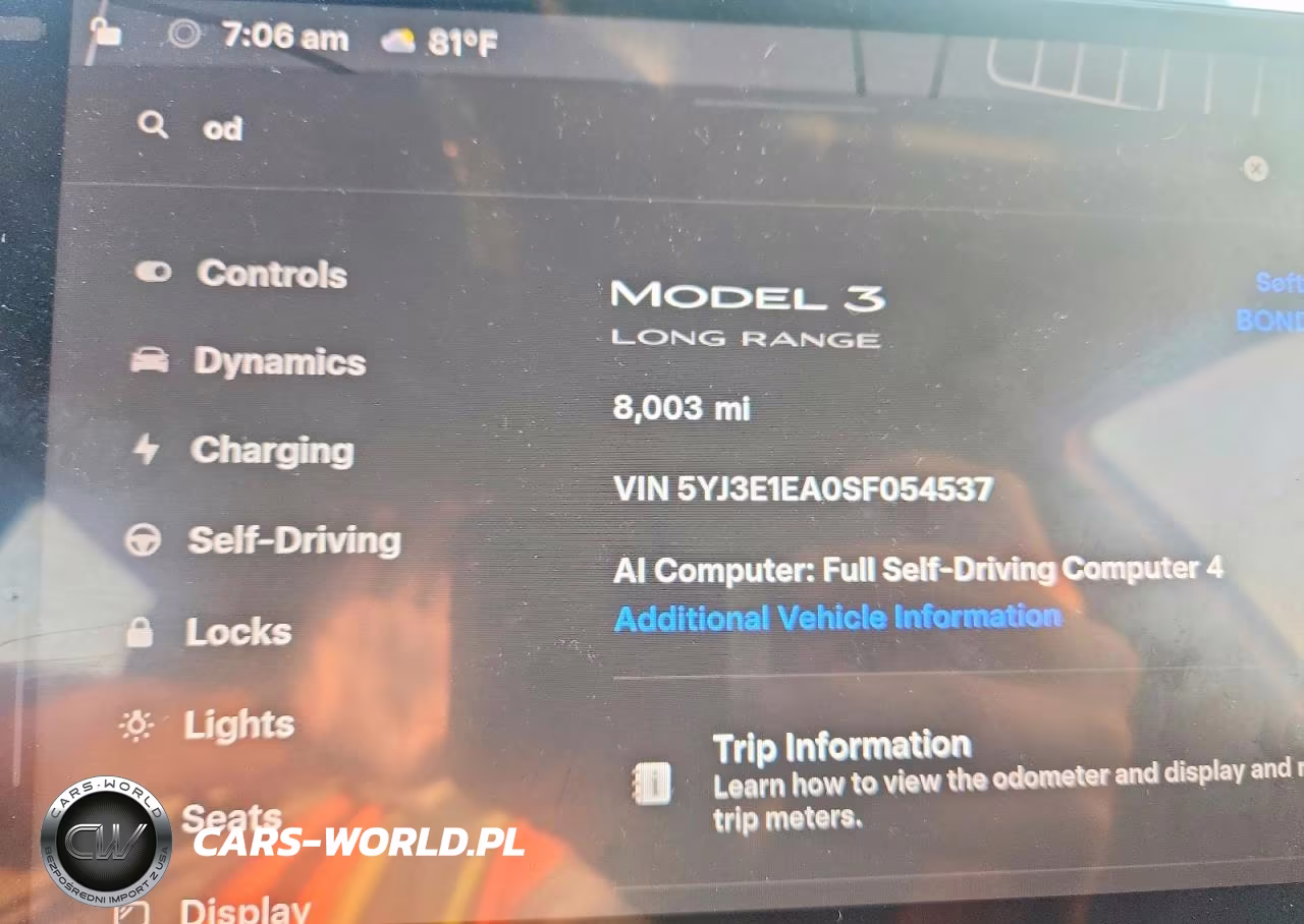 2025 Tesla Model 3 VIN:5YJ3E1EA0SF054537 - 9